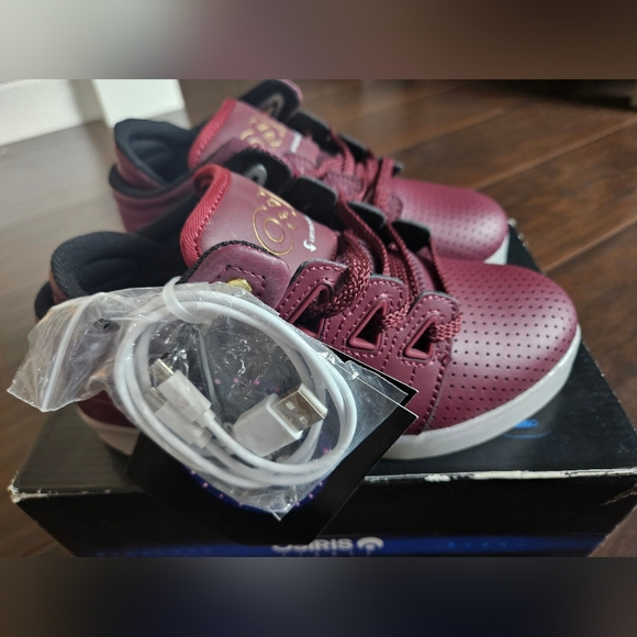 Osiris Lights Burgundy Skater Shoes size: 2 - Picture 5 of 8